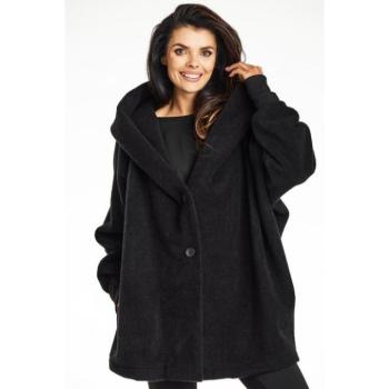 Kabátok és trenchek - Laza női kabát szürke színben kép