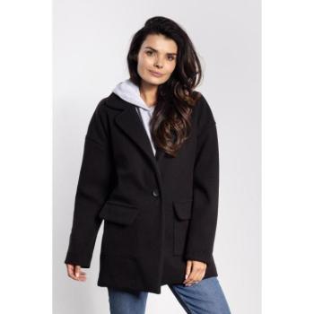 Kabátok és trenchek - Női fekete túlméretezett kabát kép