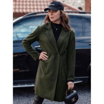 Kabátok és trenchek - Női kétsoros kabát olíva színben NY0704 kép