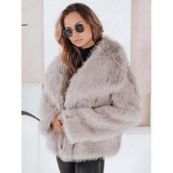 Kabátok és trenchek - Rövid, szürke női bunda TY5116 kép