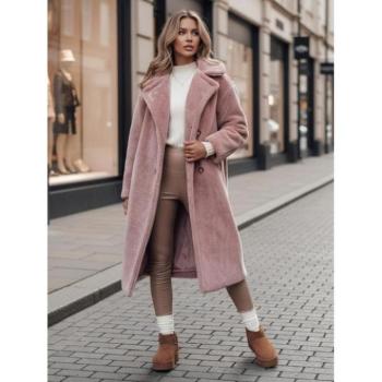 Kabátok és trenchek - Rózsaszín női téli bunda TY4689z kép