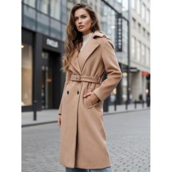 Kabátok és trenchek - Világosbarna női télikabát NY0763z kép