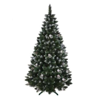 Karácsonyfák - Kiváló minőségű, sűrű fenyő karácsonyfa, fenyőtobozokkal - 220 cm kép
