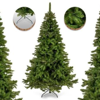 Karácsonyfák - Műkarácsonyfa állványon - Kaukázusi lucfenyő, 220 cm magas kép