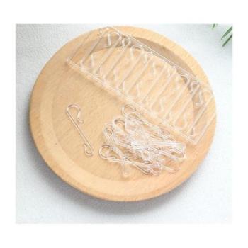 Karácsonyi dekoráció - Átlátszó kampók, karácsonyi díszekhez - 10 db kép