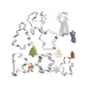 Karácsonyi dekoráció - Fém karácsonyi sütőformák - 7 db kép