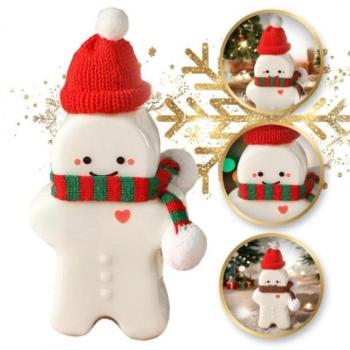 Karácsonyi dekoráció - Karácsonyi mézeskalács alakú üveg - 350 ml kép