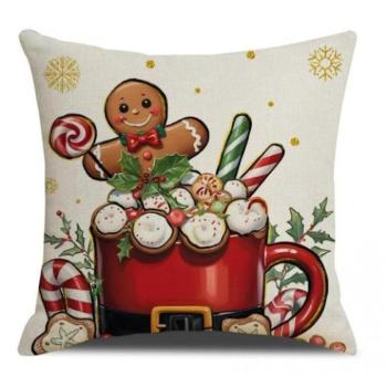 Karácsonyi dekoráció - Karácsonyi témájú párnahuzat kép