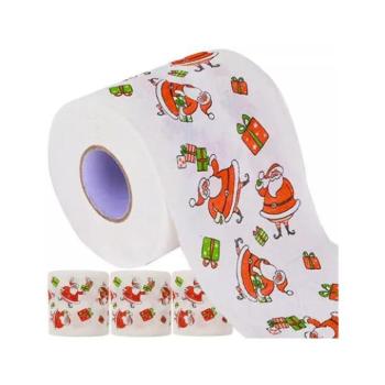 Karácsonyi dekoráció - Karácsonyi WC-papír - 4 db kép