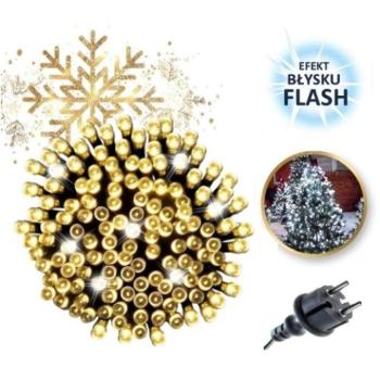 Karácsonyi dekoráció - Meleg fehér, karácsonyi LED fények - 15 m kép