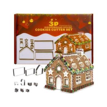 Karácsonyi dekoráció - Mézeskalács házikó kiszúró készlet kép