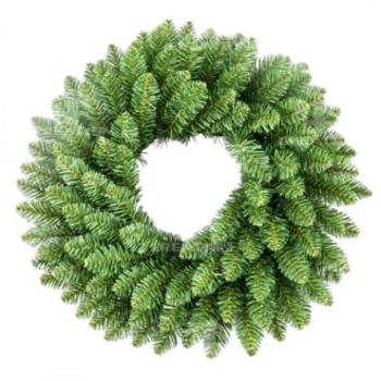 Karácsonyi dekoráció - Műfenyő koszorú ajtóra - 50 cm kép