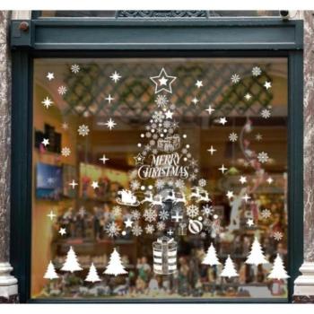 Karácsonyi kollekció - Ablak matricák, karácsonyos kép