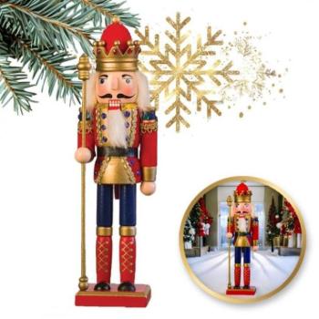 Karácsonyi kollekció - Karácsonyi figura Diótörő - 30 cm kép