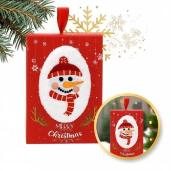 Karácsonyi kollekció - Kis karácsonyi törölköző hóember motívummal kép