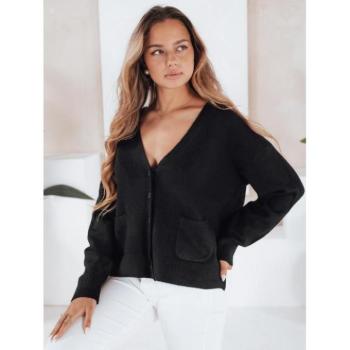 Kardigánok - Női fekete gombos pulóver MY2508 kép