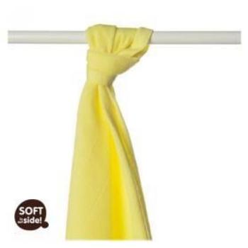 KIKKO Törölköző/pelenka bambusz Colours 90x100 (1 db) – citrom kép
