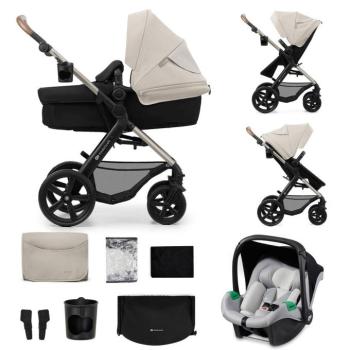 KINDERKRAFT Babakocsi kombinált Moov 2 3v1 Moonlight Grey - habkerekek kép