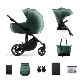 KINDERKRAFT Kočík kombinovaný 2v1 Prime 2 Green kép