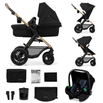 KINDERKRAFT Kočík kombinovaný Moov 2 Air 3v1 Pure Black kép