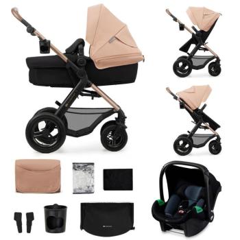 KINDERKRAFT Kočík kombinovaný Moov 2 Air 3v1 Sand Beige kép
