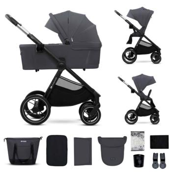KINDERKRAFT Kombinált babakocsi Nea 2 2in1 Dark Grey kép