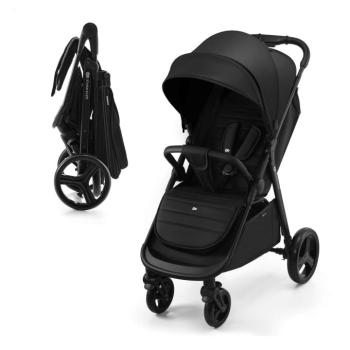 Kinderkraft Rine lapra csukható sport Babakocsi XXL kupolával - fekete kép