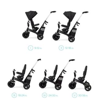 KINDERKRAFT SELECT Easytwist Black, Premium háromkerekű kép
