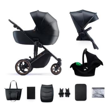 KINDERKRAFT SELECT Kombinált babakocsi 3in1  Prime 2 Venezian Bla... kép