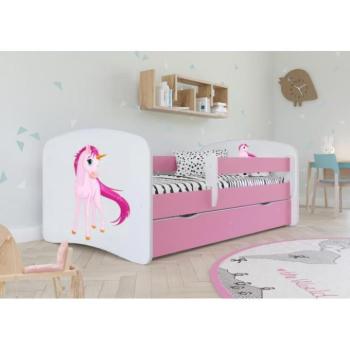 Kiságyak és ágyak - Gyerekágy, egyszarvú motívummal - Babydreams 180x80 cm kép