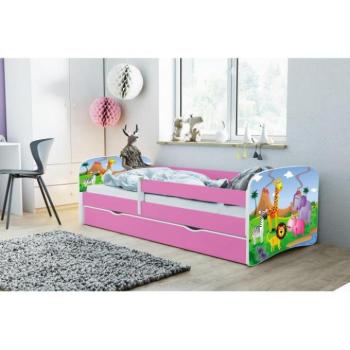 Kiságyak és ágyak - Gyerekágy, szafari motívummal - Babydreams 140x70 cm kép