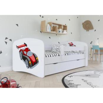 Kiságyak és ágyak - Gyerekágy, versenyautó motívummal - Babydreams 160x80 cm kép