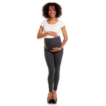 Kismama leggings - Kismama leggings, hasvédővel, sötétszürke színben kép