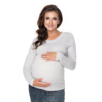 Kismama szvetterek - Klasszikus női szvetter krém színben kép