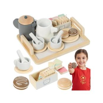 Konyhák - Fából készült gyerek teáskészlet - 16 darabos kép