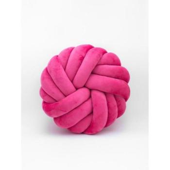 Kötött párnák - Rózsaszín, fonott díszpárna - Super Soft kép