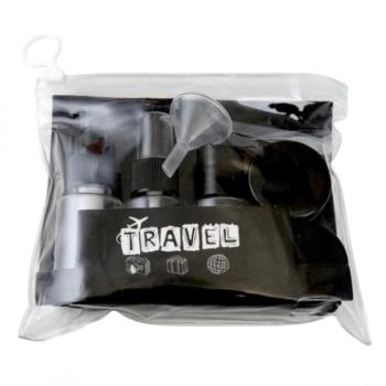 Kozmetikai táskák - Fekete 7 az 1-ben utazó kozmetikai tárolókészlet kép