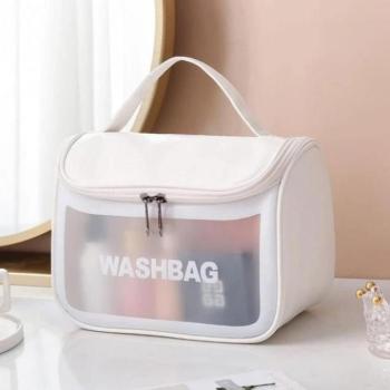 Kozmetikai táskák - Kozmetikai táska, WASHBAG, fehér színben kép