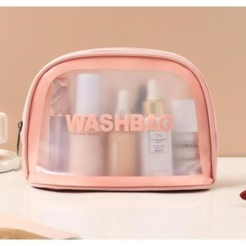 Kozmetikai táskák - Rózsaszín színű, kozmetikai táska, WASHBAG kép