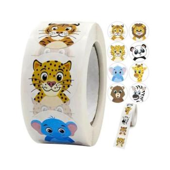 Kreatív és oktató játékok - Gyermek matricák ÁLLATOK - 500 db kép