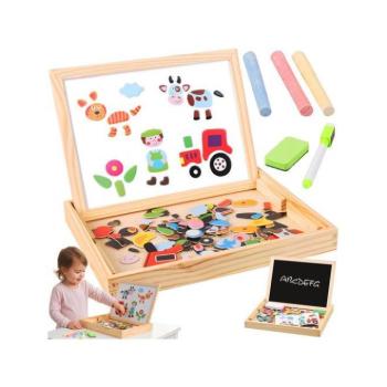 Kreatív és oktató játékok - Kétoldalas oktatótábla gyerekeknek kép