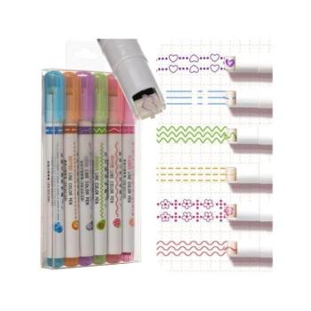 Kreatív és oktató játékok - Mintavevő tollak - 6 darabos készlet kép