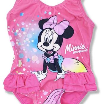 Lányka fürdőruha- Minnie, pink Méret: 128 (8éves) kép