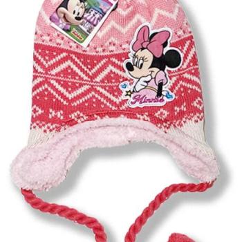 Lányka téli meleg sapka- Minnie Mouse Méret: 52 kép