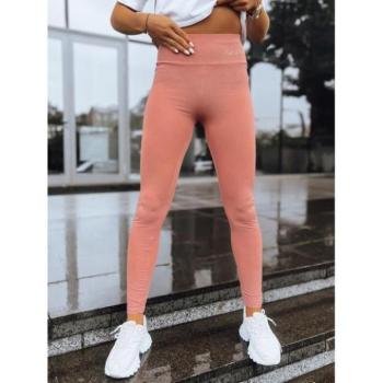 Leggings - Bézs női leggings, kis felirattal kép