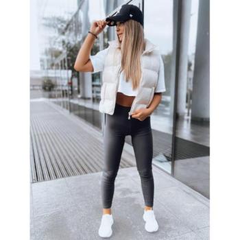 Leggings - Bordás női leggings, sötétszürke színben kép