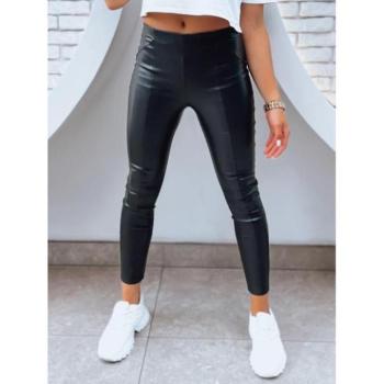 Leggings - Fekete színű, női bőr leggings kép