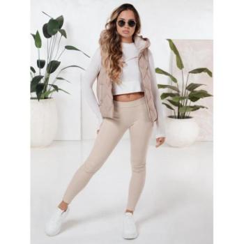 Leggings - Női bézs leggings zsebekkel UY2724 kép