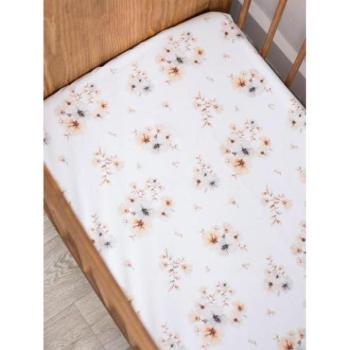 Lepedők - Pamut ágylepedő, gumiszalaggal - Boho Flowers kollekcióból kép