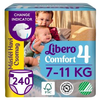Libero Comfort másfél havi Pelenkacsomag 7-11kg Maxi 4 (240db) kép
